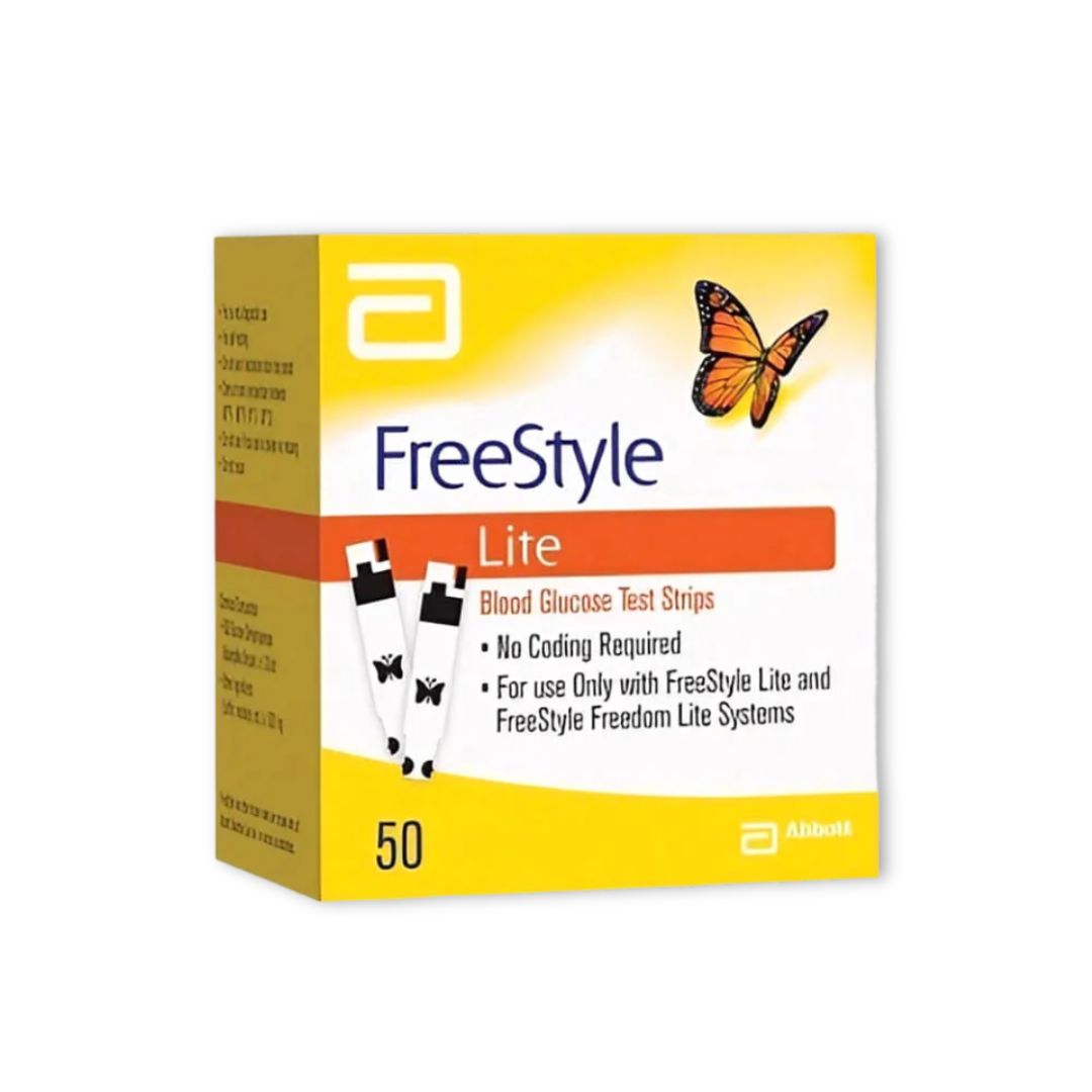 Freestyle Lite Blood Glucose Test Strips – 50 Pack