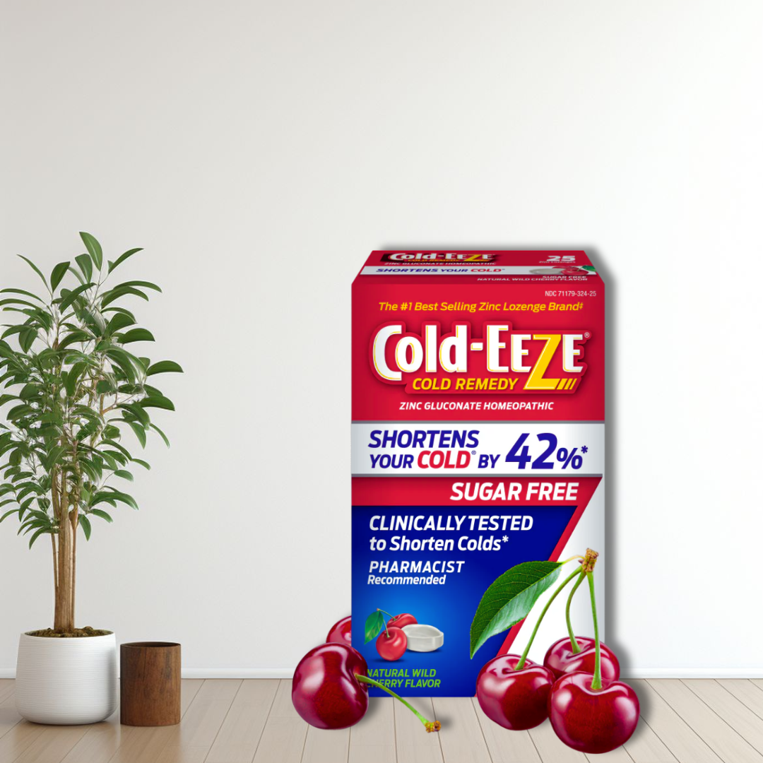 Cold-EEZE Cherry Zinc Lozenges – 25 Count