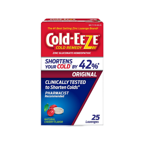 Cold-EEZE Cherry Zinc Lozenges – 25 Count