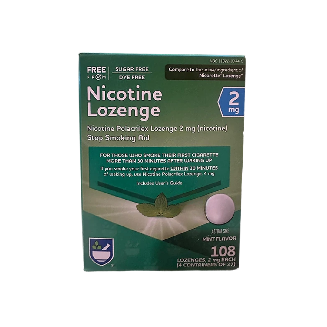 Nicotine Lozenge 2mg – Mint Flavor – 108 Count