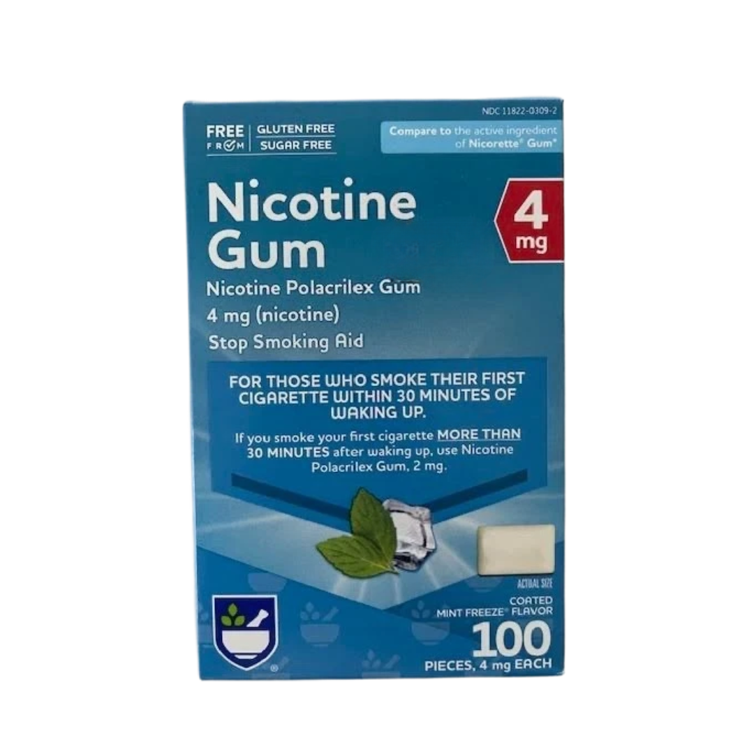 Nicotine Gum Ice Mint 4mg – 100 Pieces | Sugar-Free