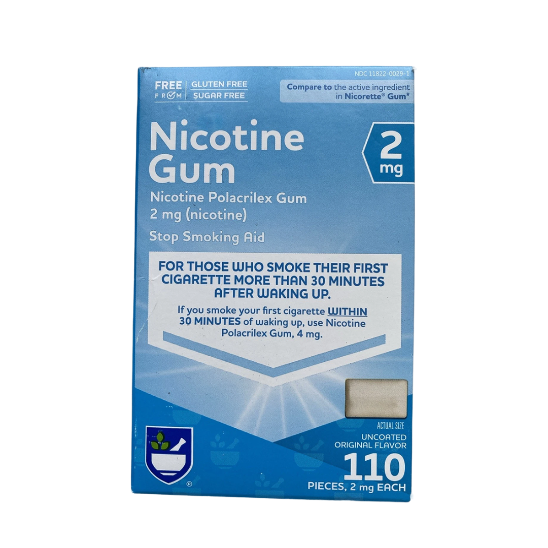 Nicotine Gum – Original Flavor 2mg (110 Pieces)