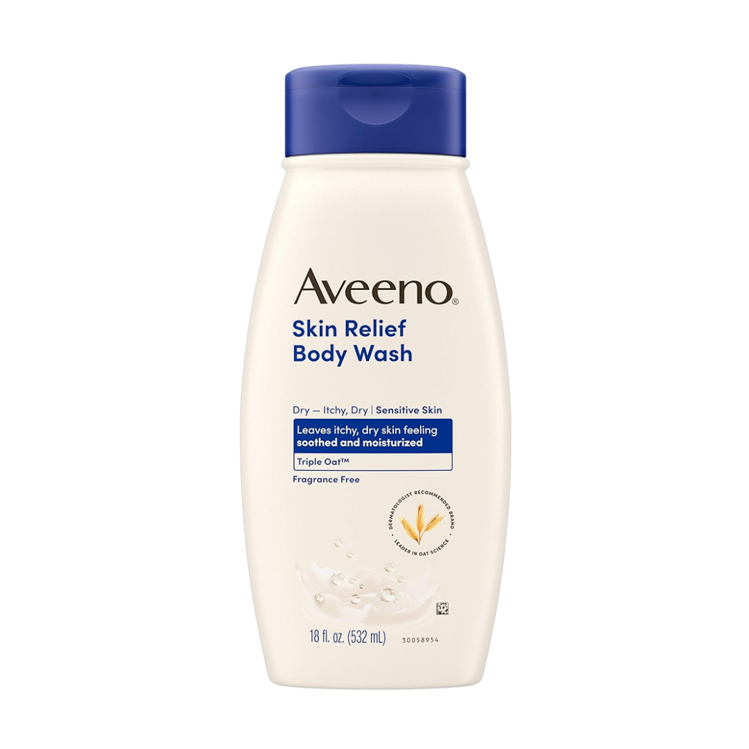 Aveeno Skin Relief Body Wash, Soothing Oat for Dry, Sensitive Skin 18 oz