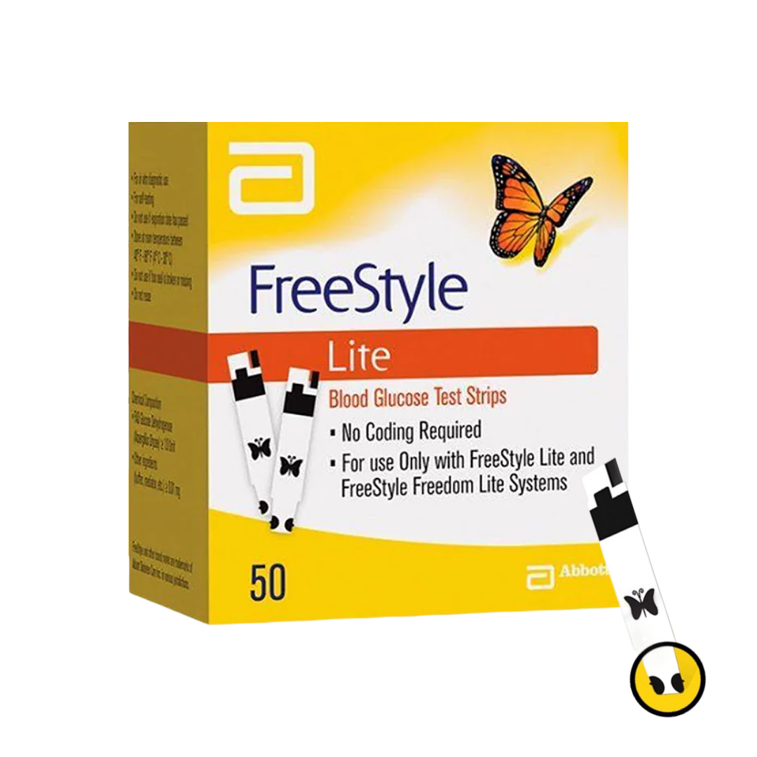 Freestyle Lite Blood Glucose Test Strips – 50 Pack