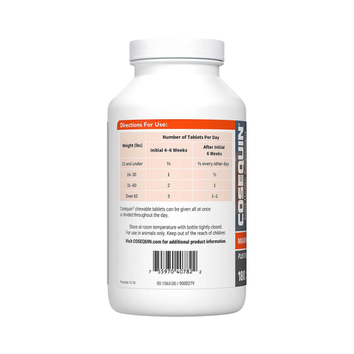 Cosequin Joint Support Supplement for Dogs with Glucosamine, Chondroitin, MSM & HA – 180 Tablets