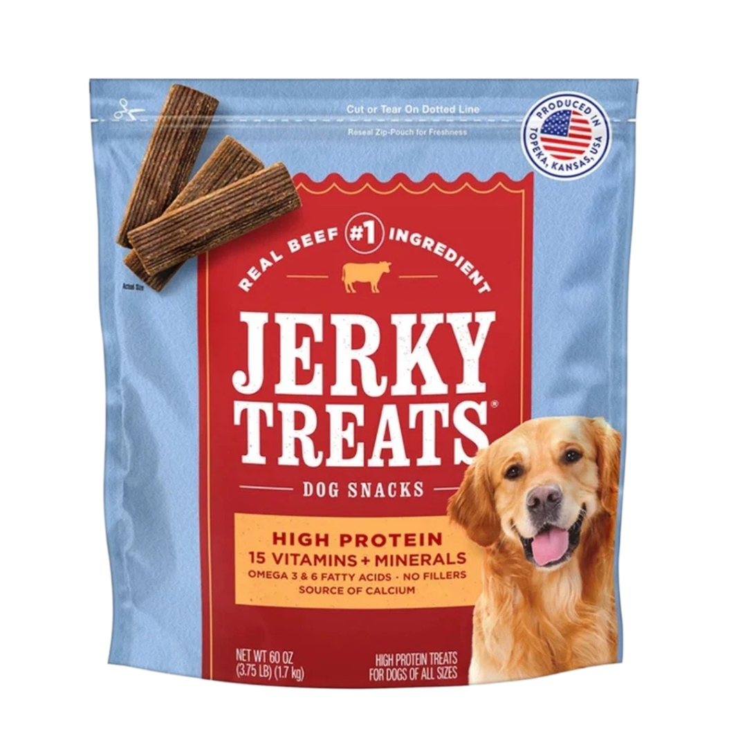 Jerky Treats American Beef Dog Snacks Real Beef 60 oz